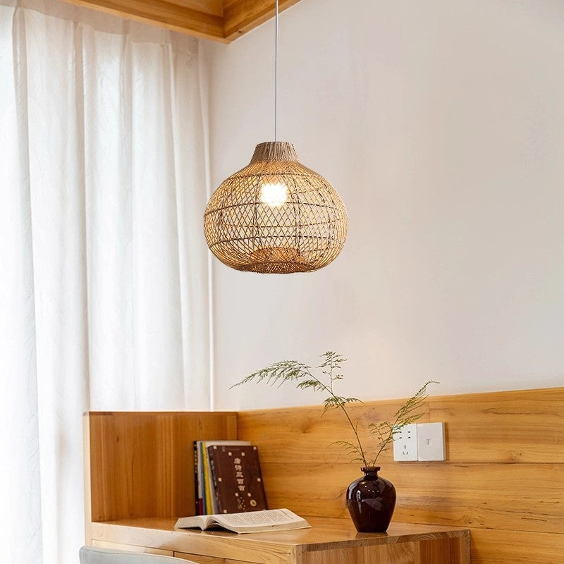 Wicker Lampe für Esszimmer – Wisteria oder Kaffee – Bild 6 | LuxeStyle
