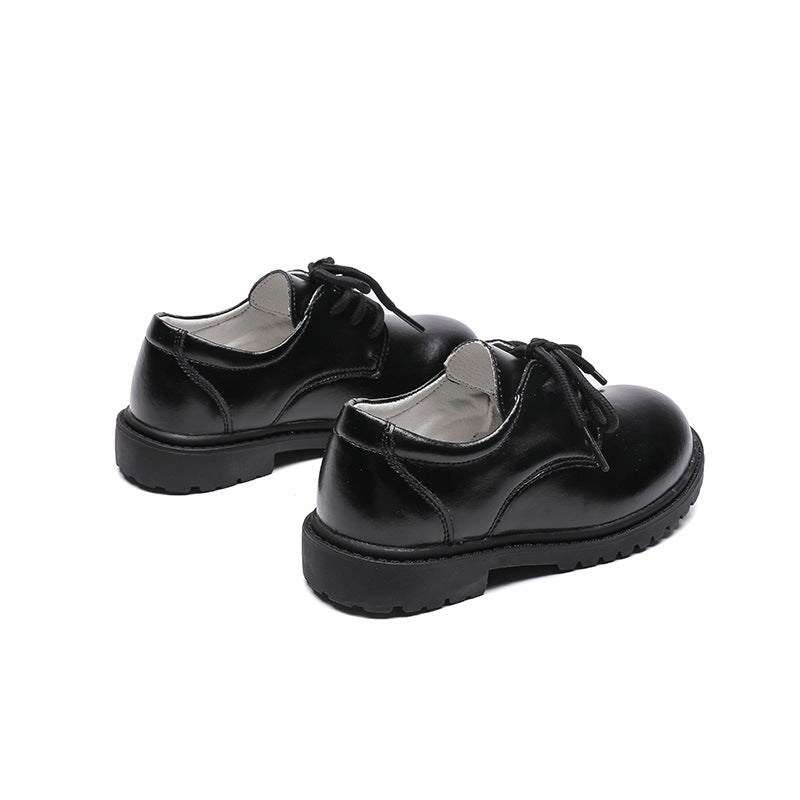 Kinder-Herbstschuhe, Schwarzleder