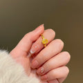 Damenring mit gelbem Diamant