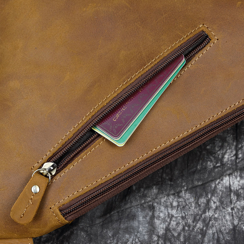Brusttasche Retro Leder