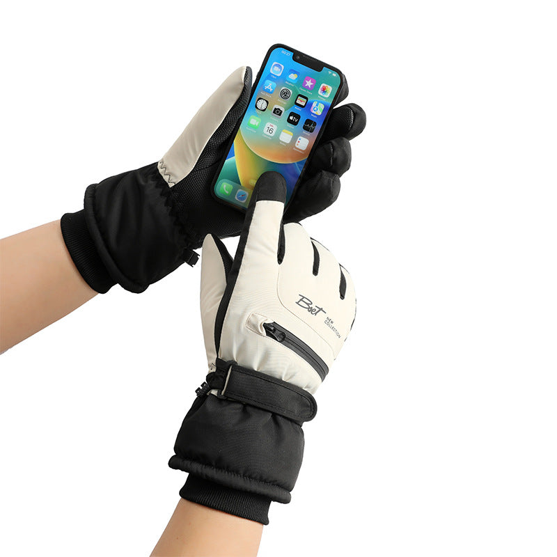 Winter Fleece-gefütterte Ski-Handschuhe
