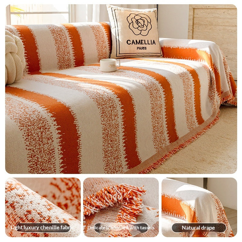Sofa-Überzug mit Blättermuster