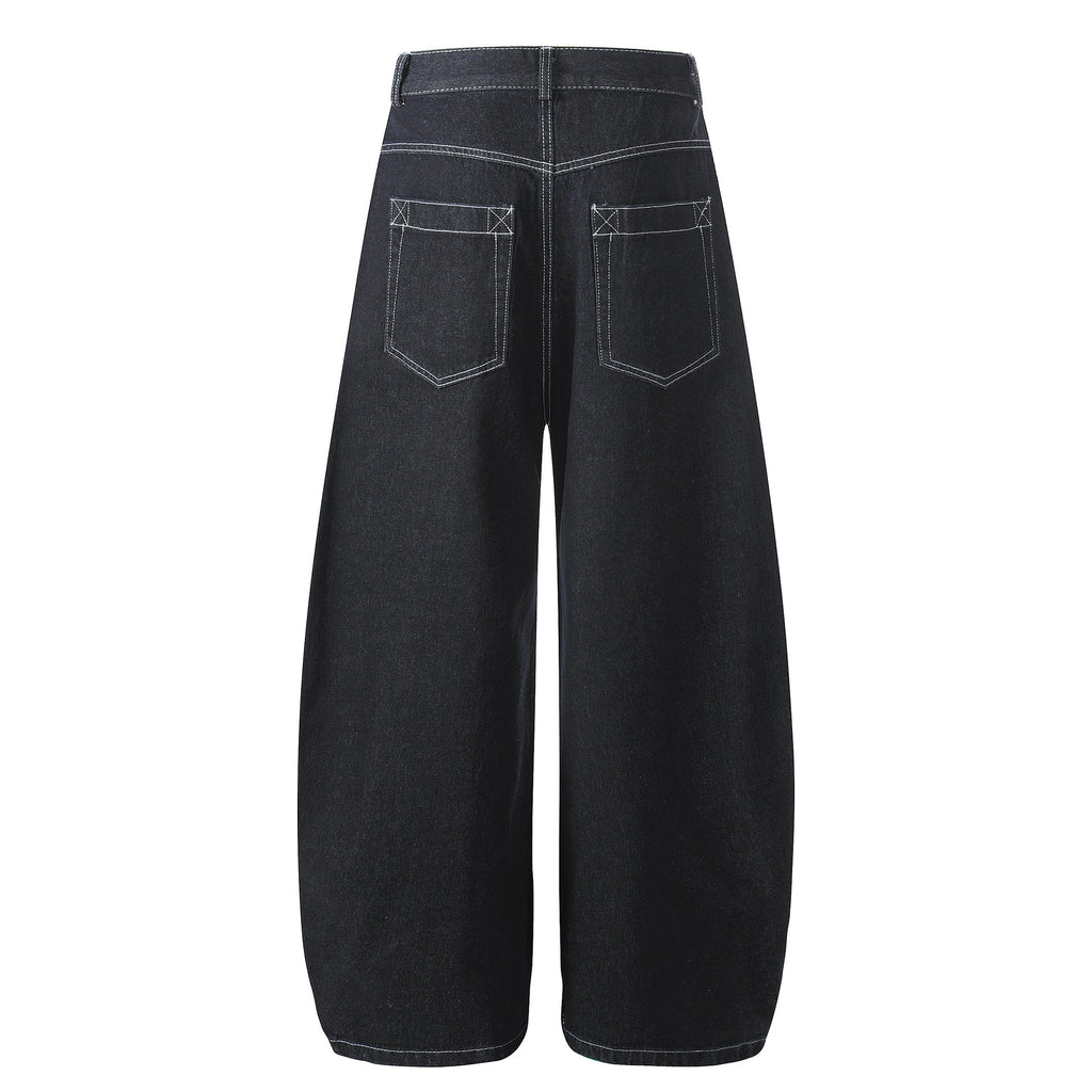 Blauer Denim-Hosen für Damen