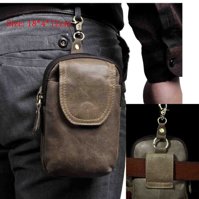 Kleine Gürteltasche aus Leder – Bild 11 | LuxeStyle
