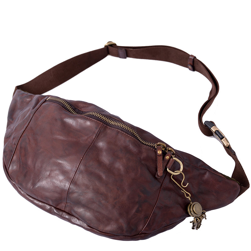 Brusttasche aus Rindsleder für Herren – Bild 6 | LuxeStyle