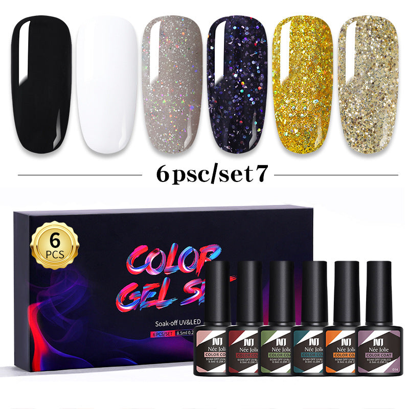Gelnagellack-Set – 6 Farben à 8ml