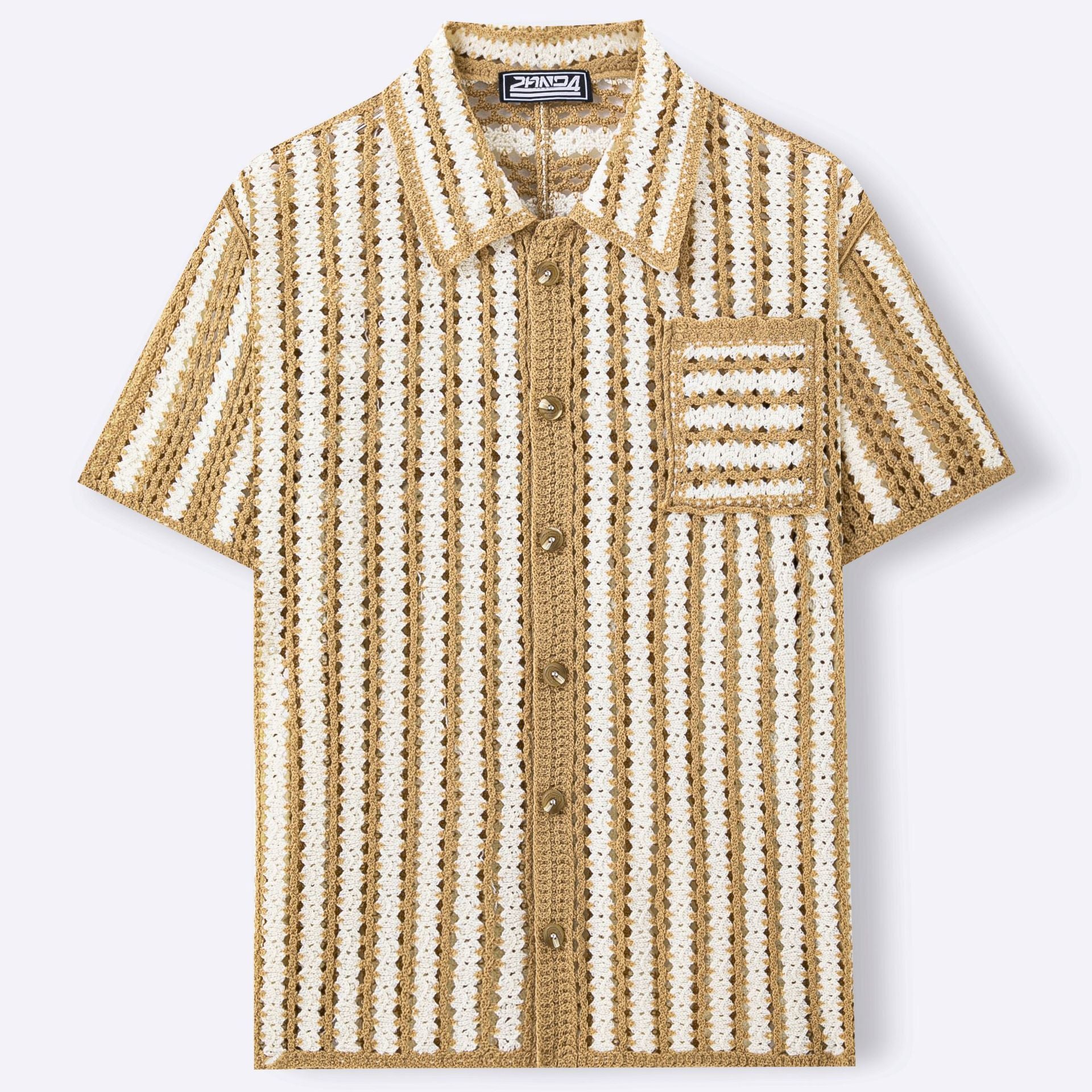 Retro-Strickpullover für Herren mit Streifen – Ansicht 6