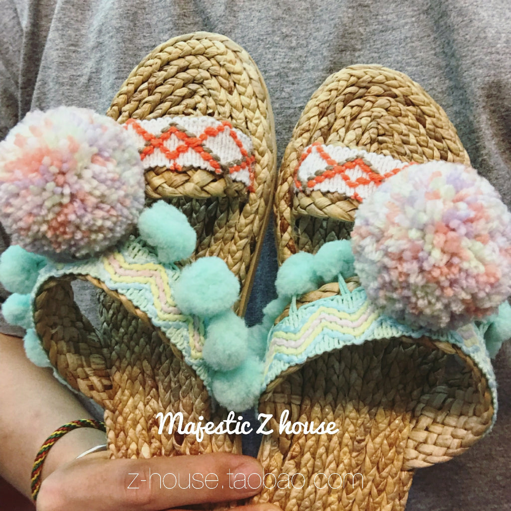 Rattan-Glasur Sandalen mit Kordeln – Bild 2 | LuxeStyle