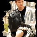 Rucksack mit USB-Ladefunktion aus Leder | LuxeStyle