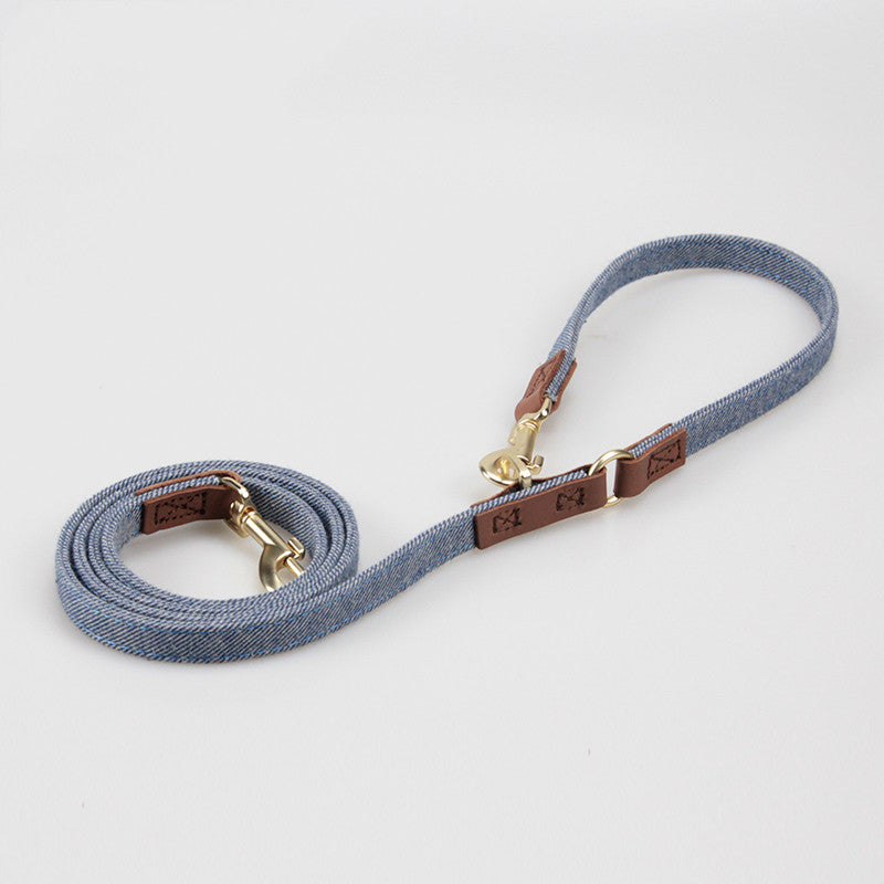 Verstellbares Denim-Hundegeschirr für kleine Hunde – Bild 10 | LuxeStyle