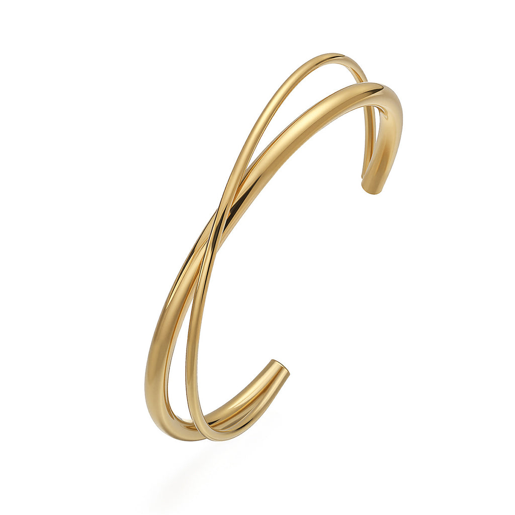 Personalisiertes Kreuzarmband aus Edelstahl | LuxeStyle