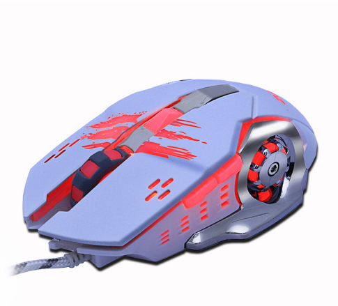 Geräuschlose Gaming-Maus mit 6 Tasten