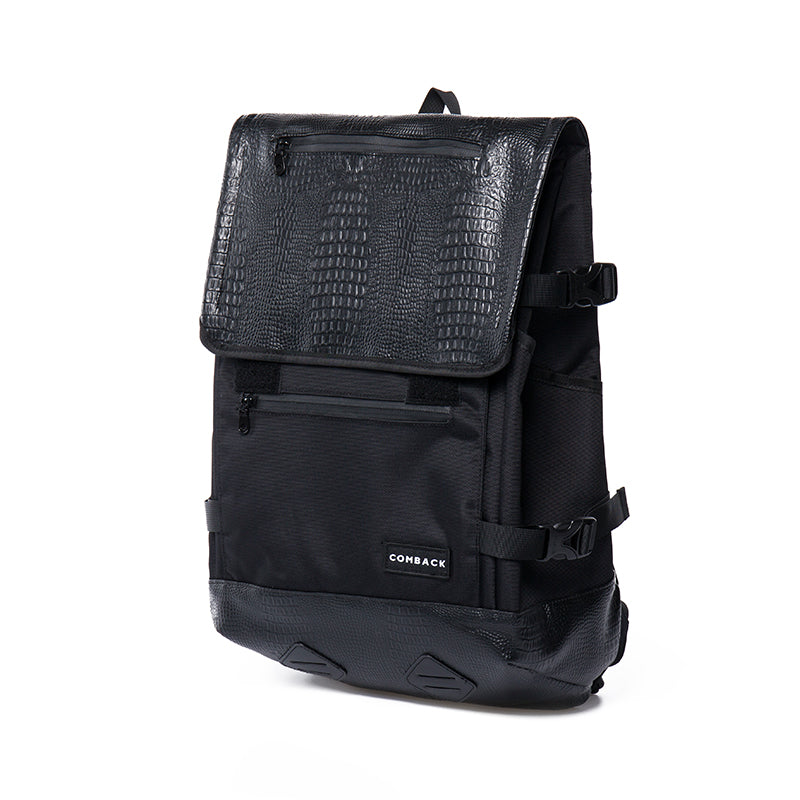 Schwarzer Leder-Backpack für Frauen – Bild 4 | LuxeStyle