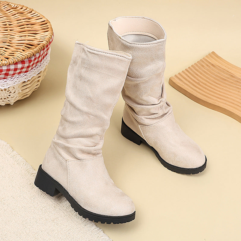 Kinder-Hightop-Stiefel mit Samtbesatz – Bild 3 | LuxeStyle