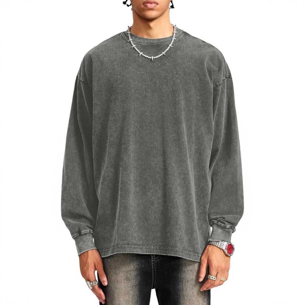 Locker geschnittenes Langarmshirt für Herren – Bild 3 | LuxeStyle