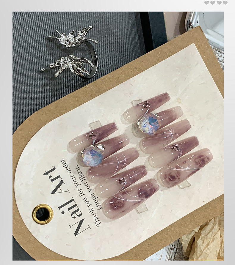 Handgemachte Klebenägel «Trauben-Reis» – Bild 7 | LuxeStyle