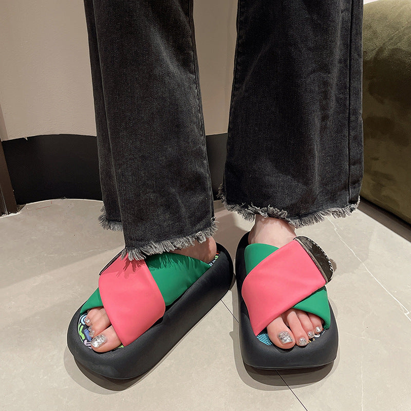Thick soled Frauen-Slipper