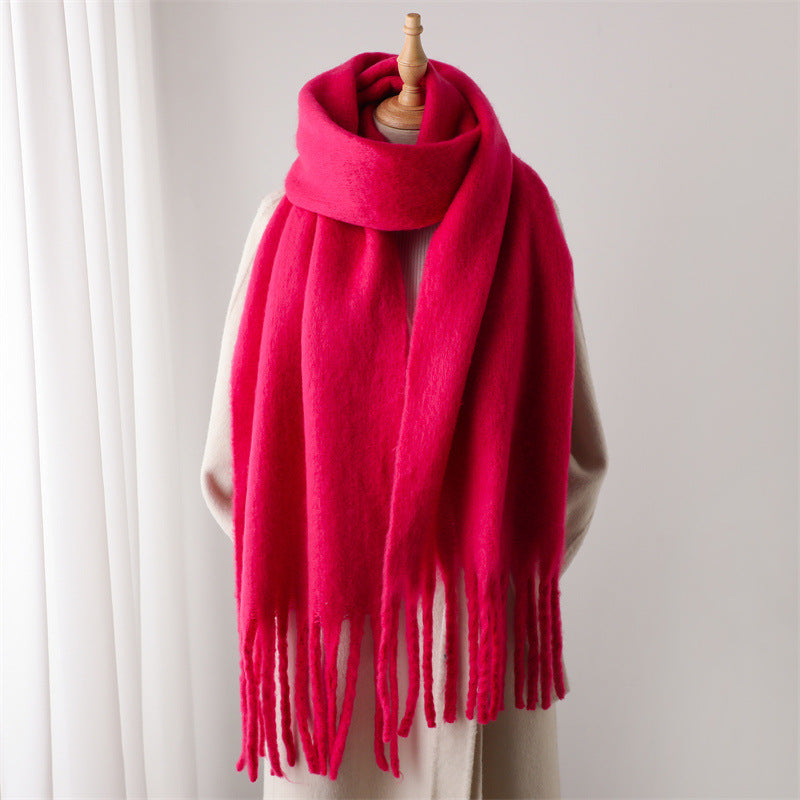 Winterthermal-Schal mit langen Pompons – Bild 12 | LuxeStyle
