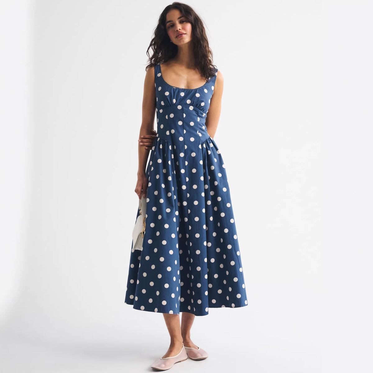 Elegantes Maxi-Slip-Kleid mit Blumenmuster – Bild 4 | LuxeStyle