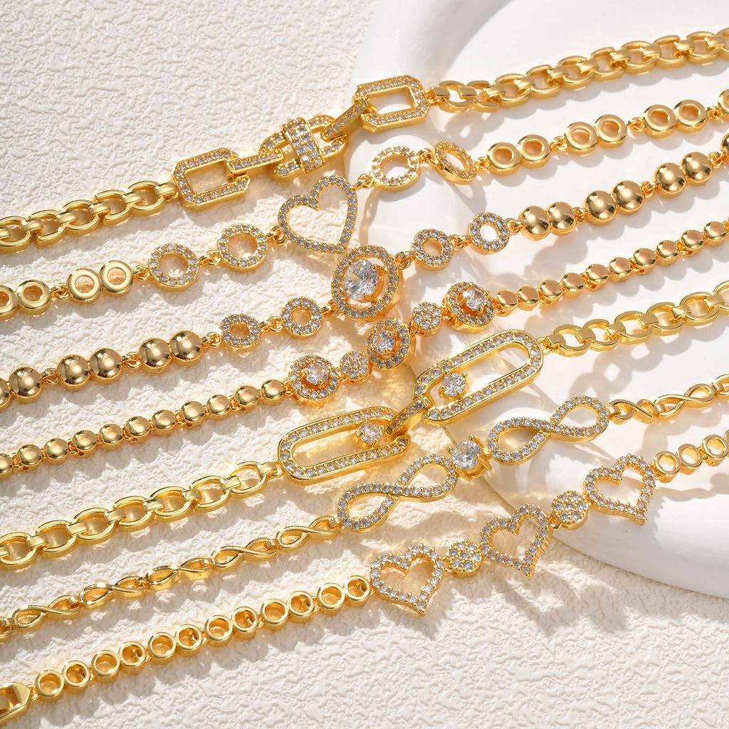 Zirkon Blumen-Herz Armband für Damen – Bild 14 | LuxeStyle
