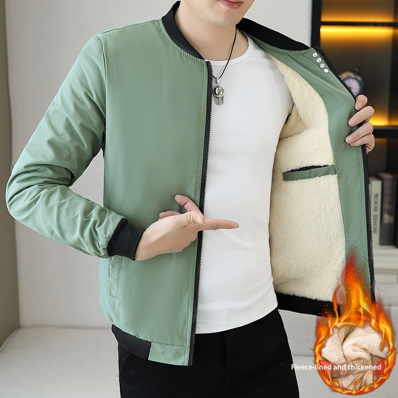 Winter Herren Fleece-gefütterte Jacke