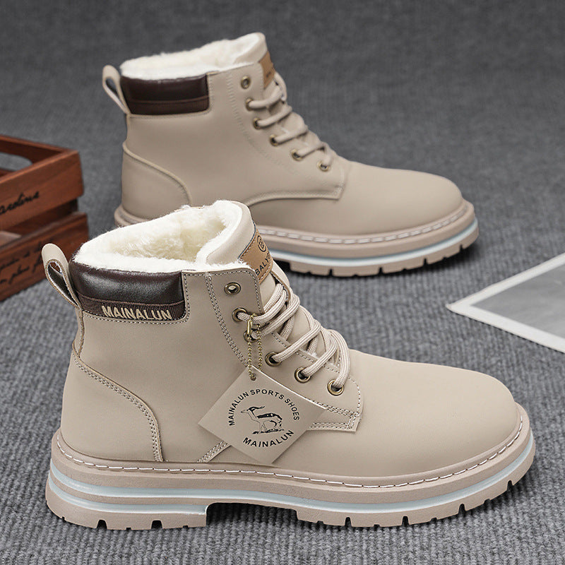 Herrenwinterschuhe mit Fleecefutter für Wärme