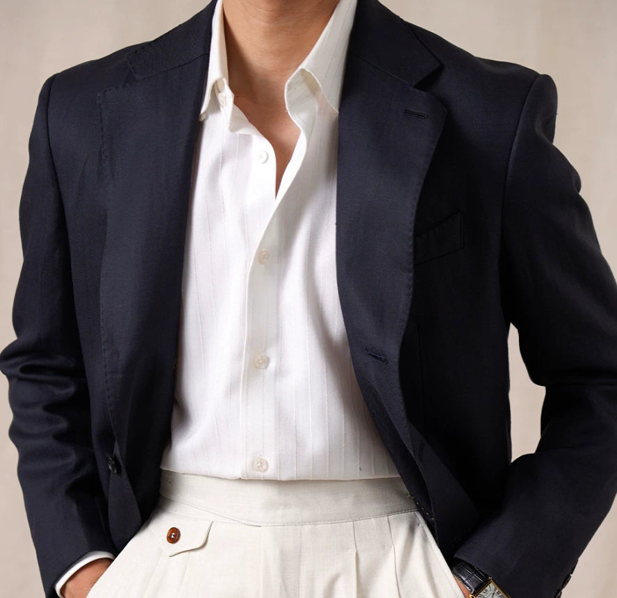 Leinen-Freizeitblazer für Herren