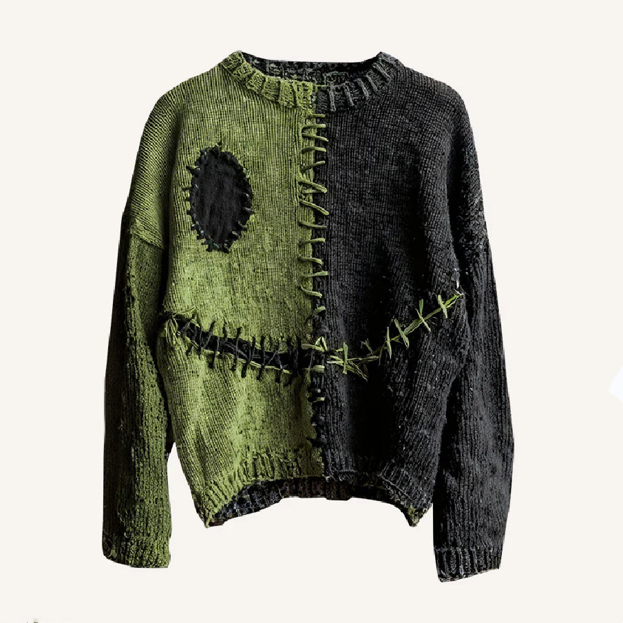 Frauengrünes Halloween Sweatshirt