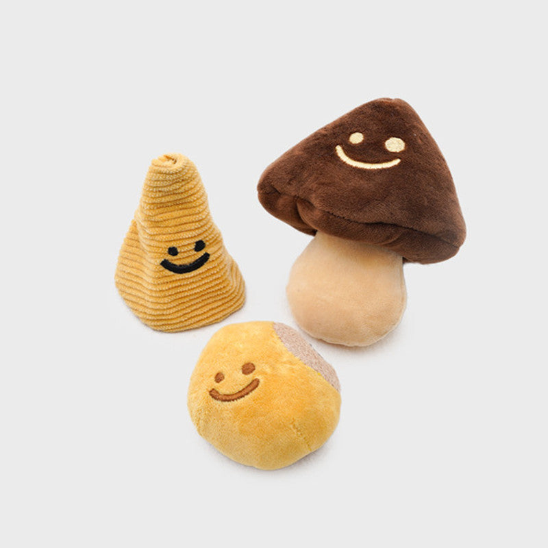 Pilz Tibetisches Futter Vocal Spielzeug-Set für Hunde – Bild 3 | LuxeStyle