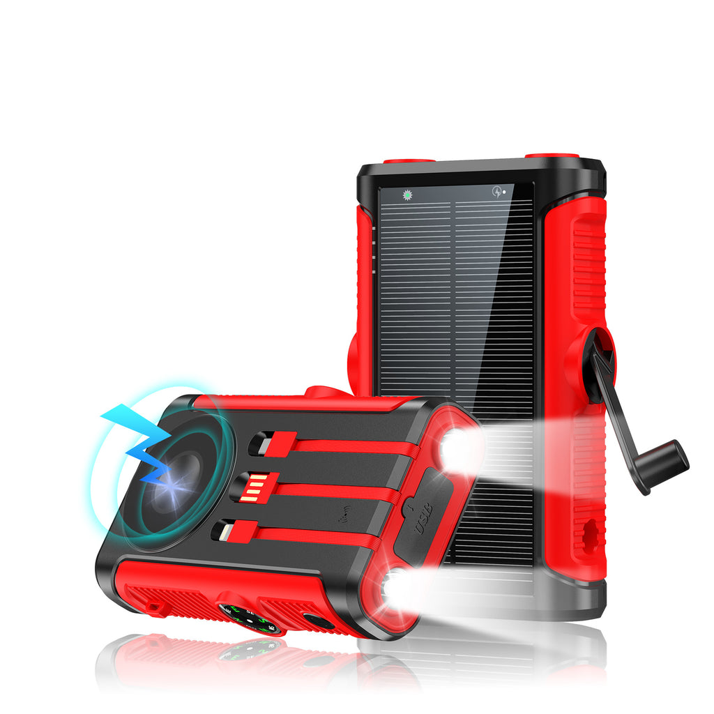 Solar Outdoor Powerbank mit Handkurbel
