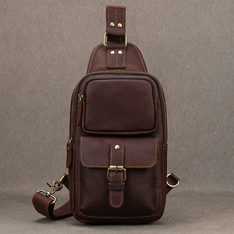 Rindsleder-Schultertasche für den Alltag | LuxeStyle