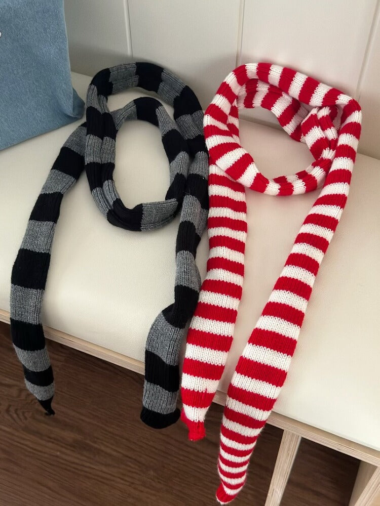 Gestreifter Wollschal – schwarz-weiss – Bild 6 | LuxeStyle