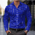 Herren Langarmhemd mit Farbblock-Print | LuxeStyle
