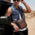 Leder-Crossbody-Bag