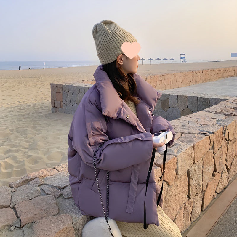 Kurze Daunenjacke im Koreanstyle für Damen
