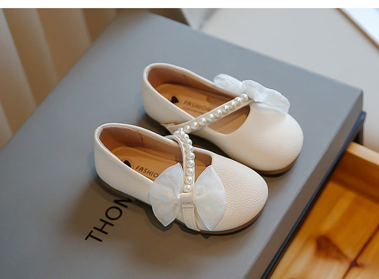 Weisse Perlen-Prinzessin Schuhe