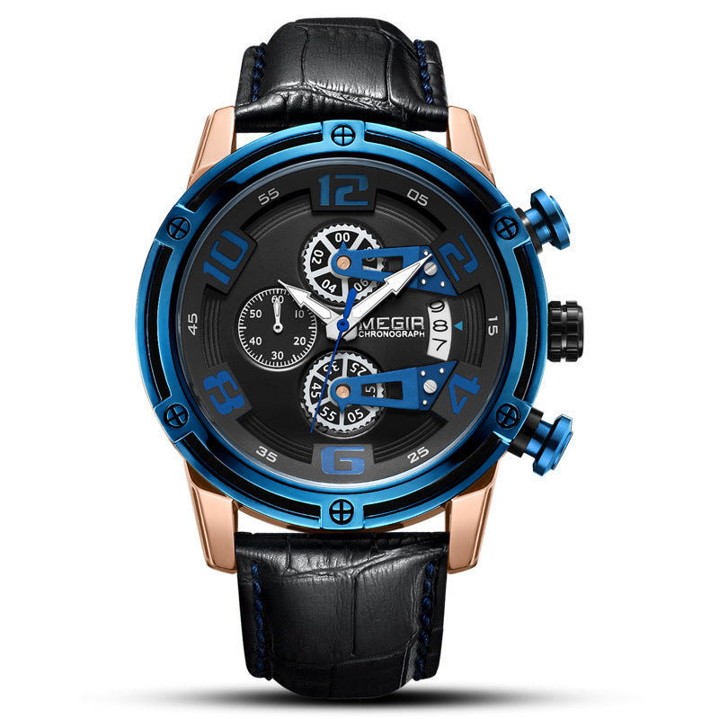 Multifunktionaler Chronograph Kalender Herrenuhr – Bild 3 | LuxeStyle
