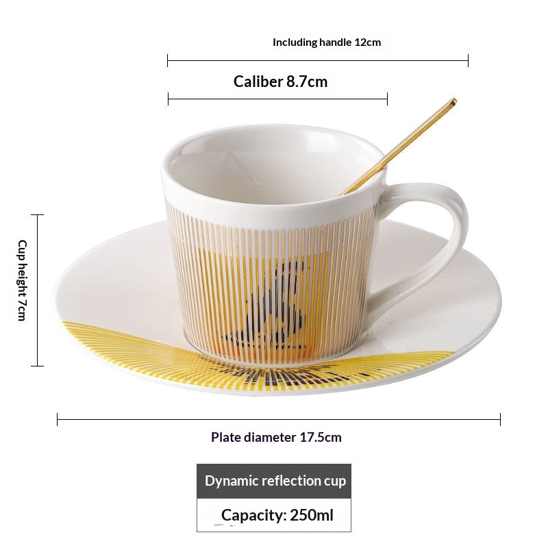 Dynamische Reflexion Keramik-Kaffeetasse