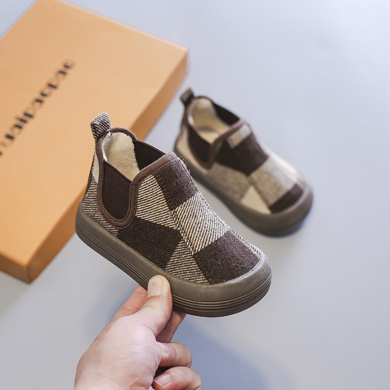 Wollfutter-Kinderschuhe