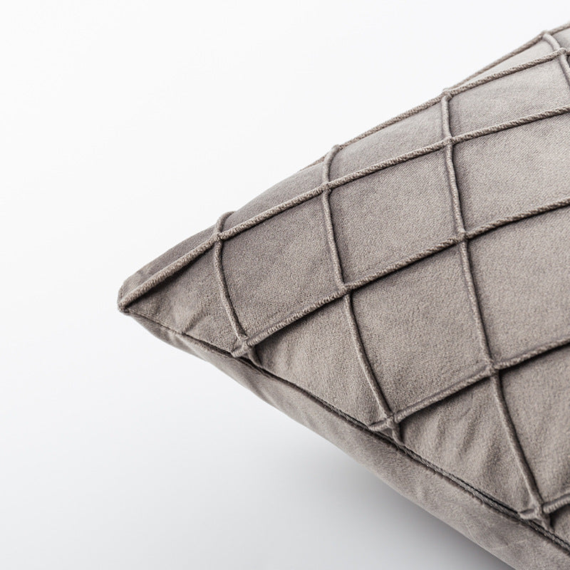 Diamond Plaid Samtkissenbezug – Bild 5 | LuxeStyle