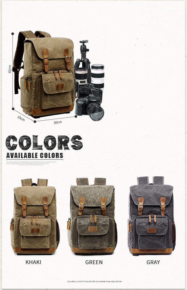 Kamerarucksack aus Baumwolle – Bild 5 | LuxeStyle
