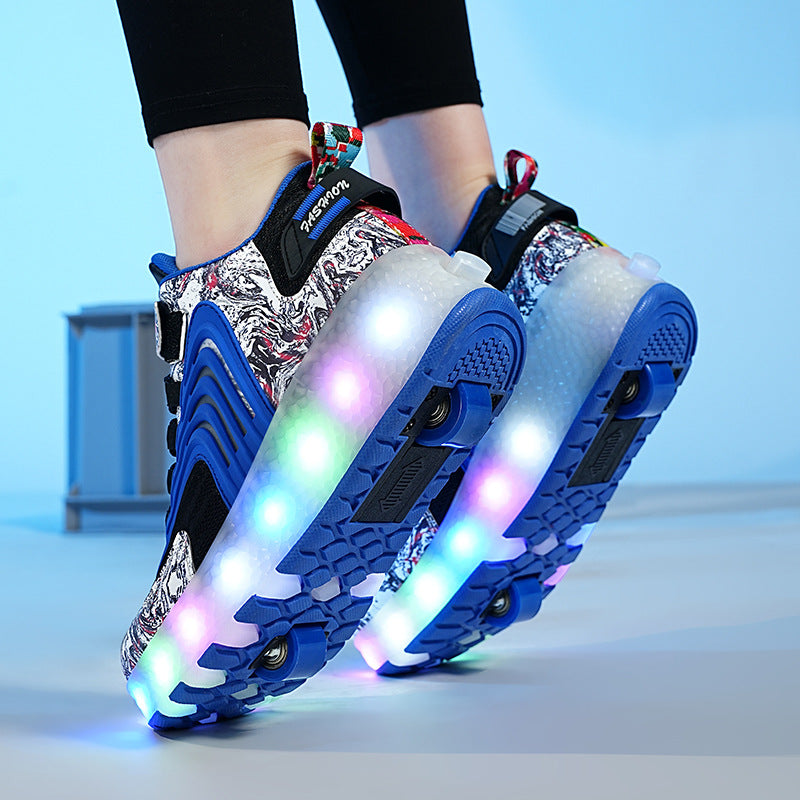 Kinder-Lauflernschuhe mit LED-Licht