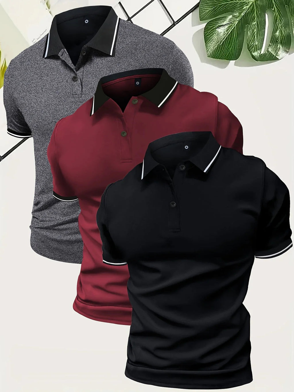 Polo-Shirt Kurzarm Golf Casual Top – Bild 8 | LuxeStyle