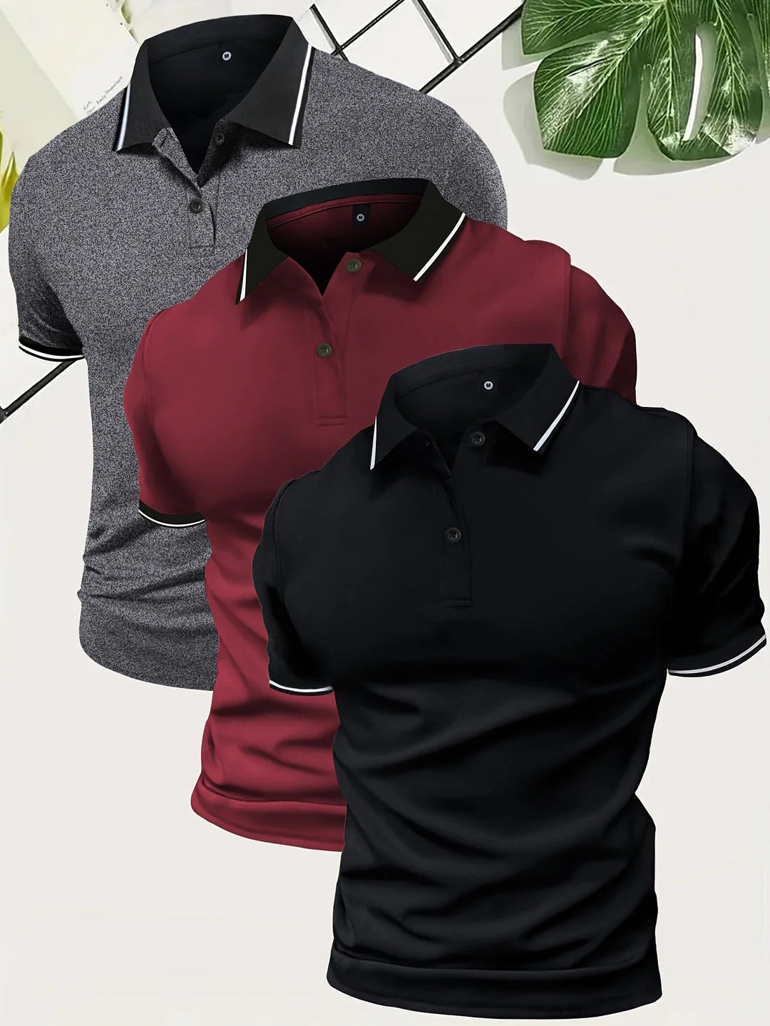 Polo-Shirt Kurzarm Golf Casual Top – Bild 8 | LuxeStyle