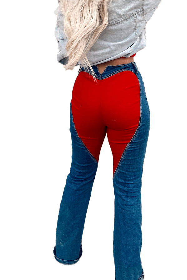 Farb-Block Jeans