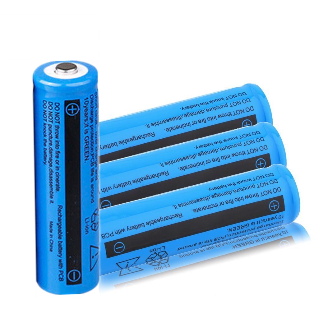 4er-Set 18650 Li-ion Akkus, 3000mAh