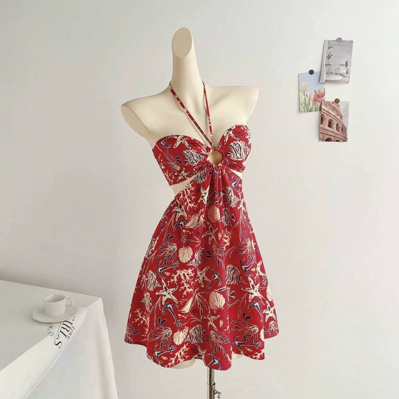 Bohemian Halterneck Tube Dress – Bild 6 | LuxeStyle