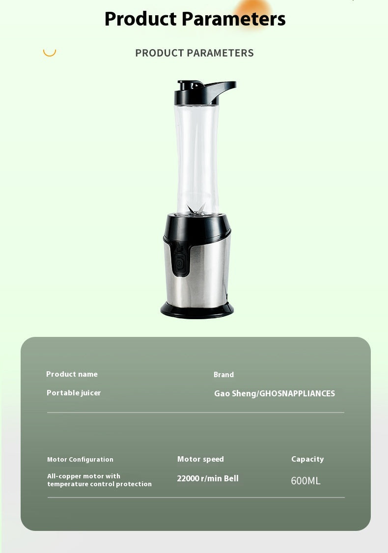 Tragbarer Juicer & Kochmixer 600ml