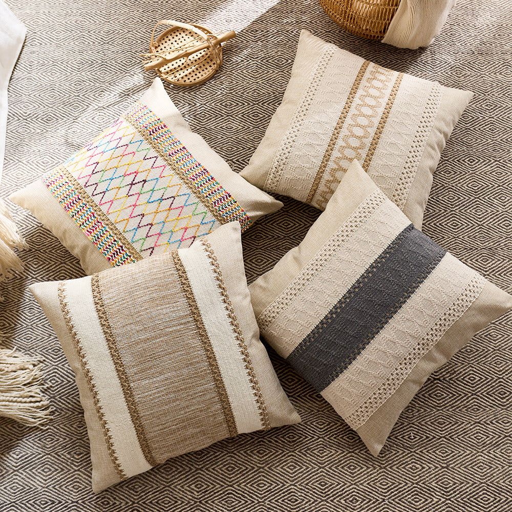 Boho-Kissenhülle Patchwork