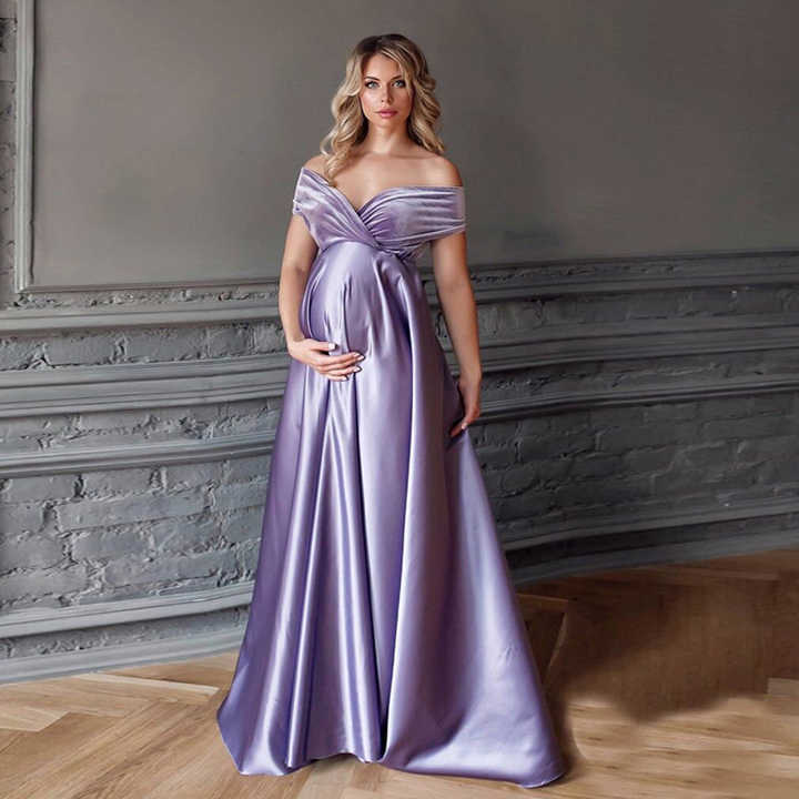 Schulterpartie mit hoher Taille – Abendkleid – Bild 2 | LuxeStyle